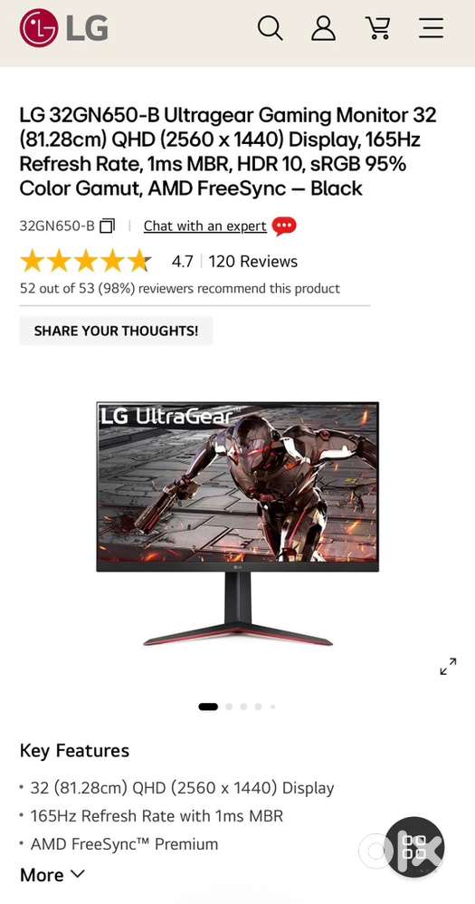 Lg ultragear 32GN650-B