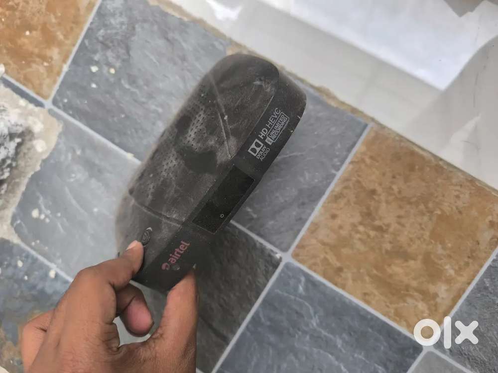 Set top box with remote and dish