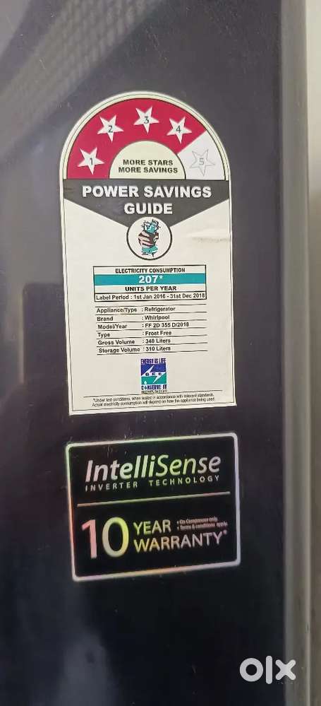 Whirlpool fridge - 340 litre in very good condition