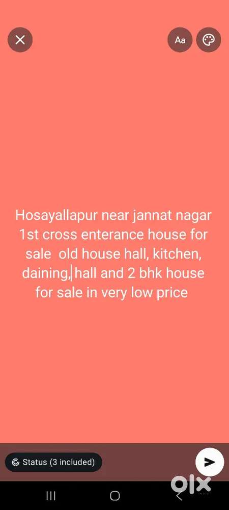 House for sale in very low budget