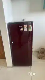 Whirlpool single door fridge and godrej washing machine