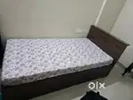 Wakefit single bed + mattress + mattress cover