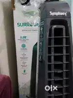 Bladeless Tower Fan with Remote & Touchscreen. High-Speed Cooling