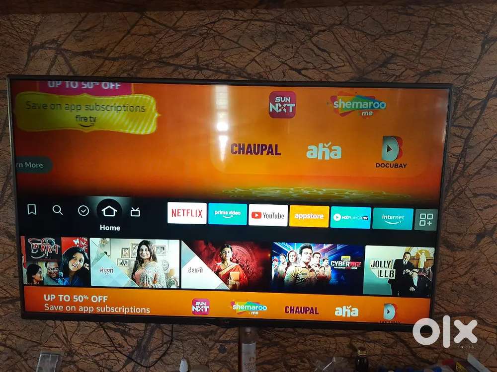 LG led tv 49 inch display (with amazon firestick)