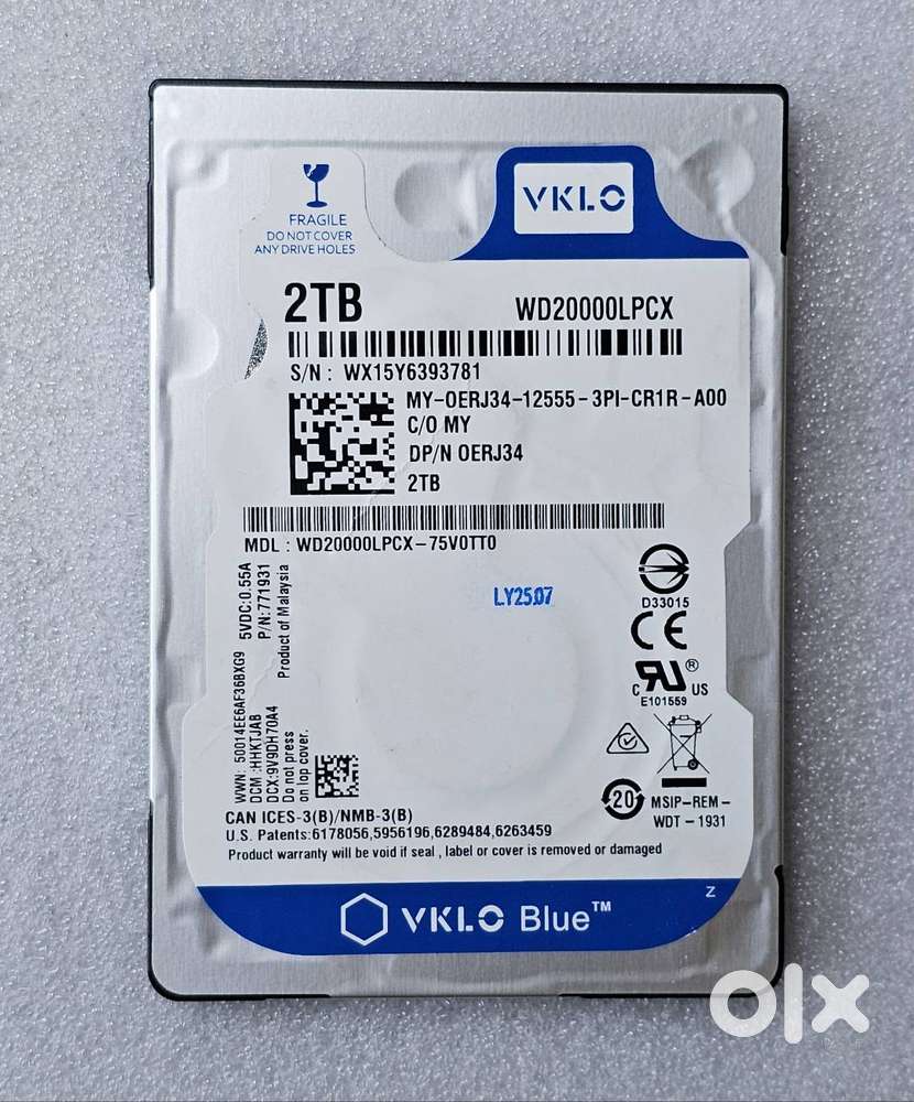 2 TB (New) 2.5 inch Hard Disk