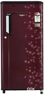 Whirlpool 5 Star  215 Ltr Shining Maroon Color with Rigid Fiber Stand