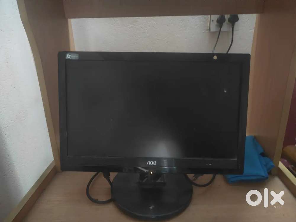 Monitor, CPU and Keyboard