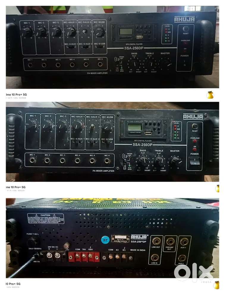 ahuja amplifier ssa 250dp,ahuja 2 mic  and tow ahuja haran