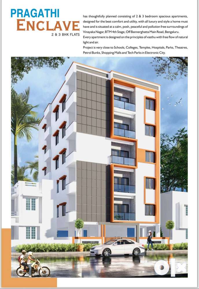 2bhk bbmp approved flats at btm