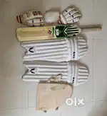 Cricket pads - Gloves - bat- thigh guard