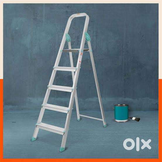 Brand All Set 150 Kg Capacity 5 Steps(4+1) Aluminium Ladder.