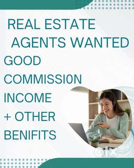 AGENTS  WANTED TO LEADING REAL ESTATE OFFICE