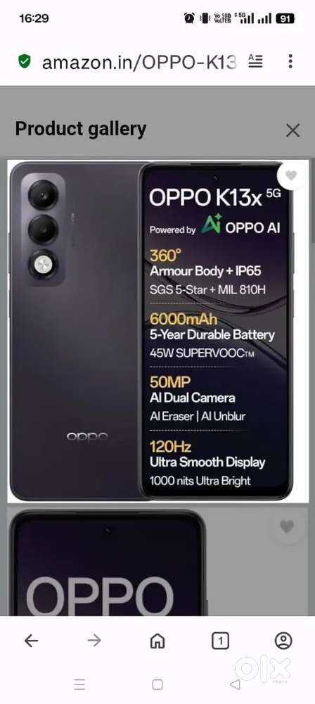 Brand New -Only 2 Month Used Oppo K13x