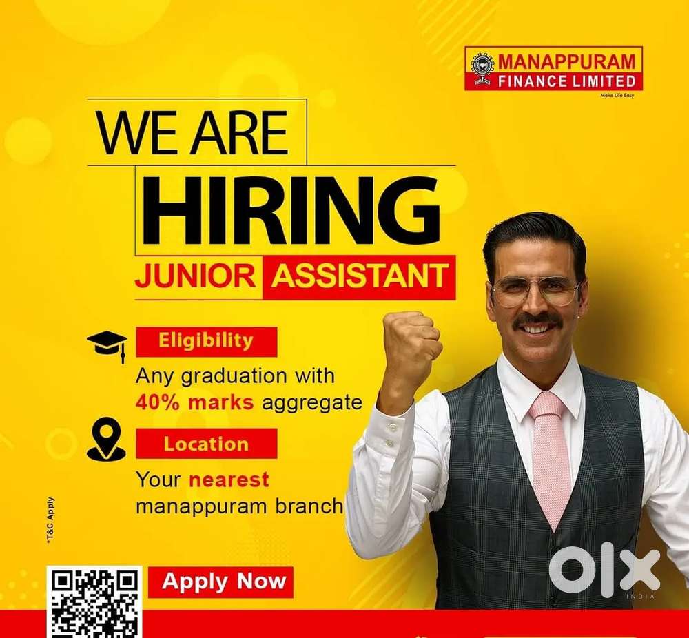 Junior staff cashier