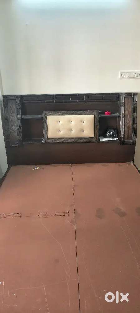 Queen size bed plus mattress combo and 1 queen size Sleepwell mattress