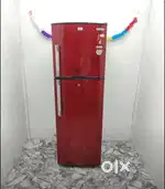 Videocon double door meroon colour flower design 340 litres refrigerat