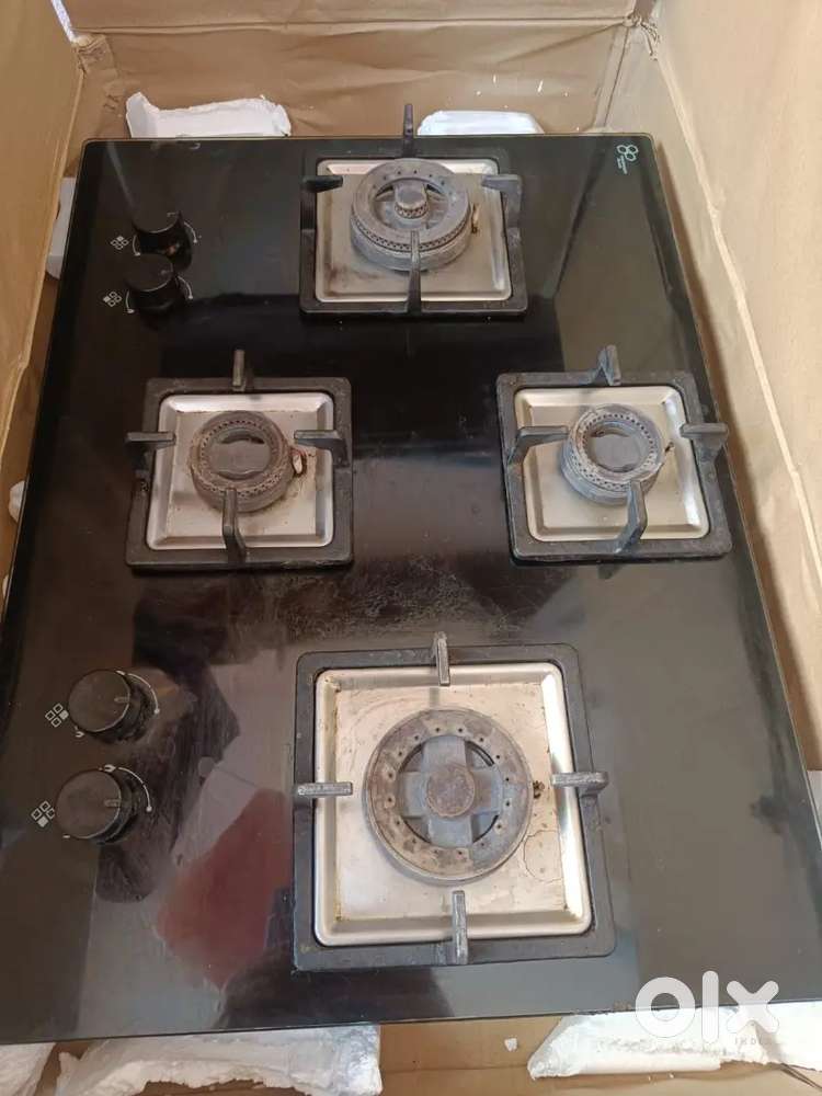 Glass Gas stove 4 burner