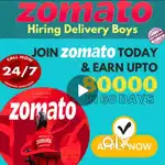 FOOD DELIVERY PARTNERS WANTED IMMEDIATELY JOINING ZOMATO