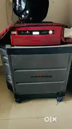 Exide Inverter + Battery + Trolley