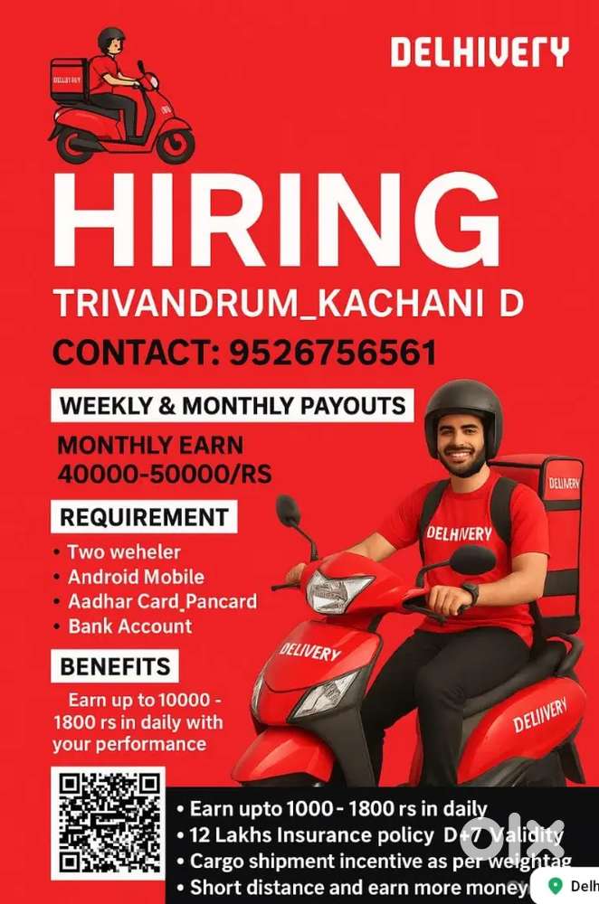 We are Hiring Delivery Boys &Girls