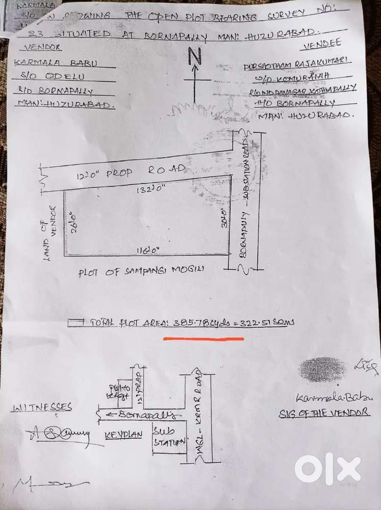 Substation back side,near to karimnagar highway.