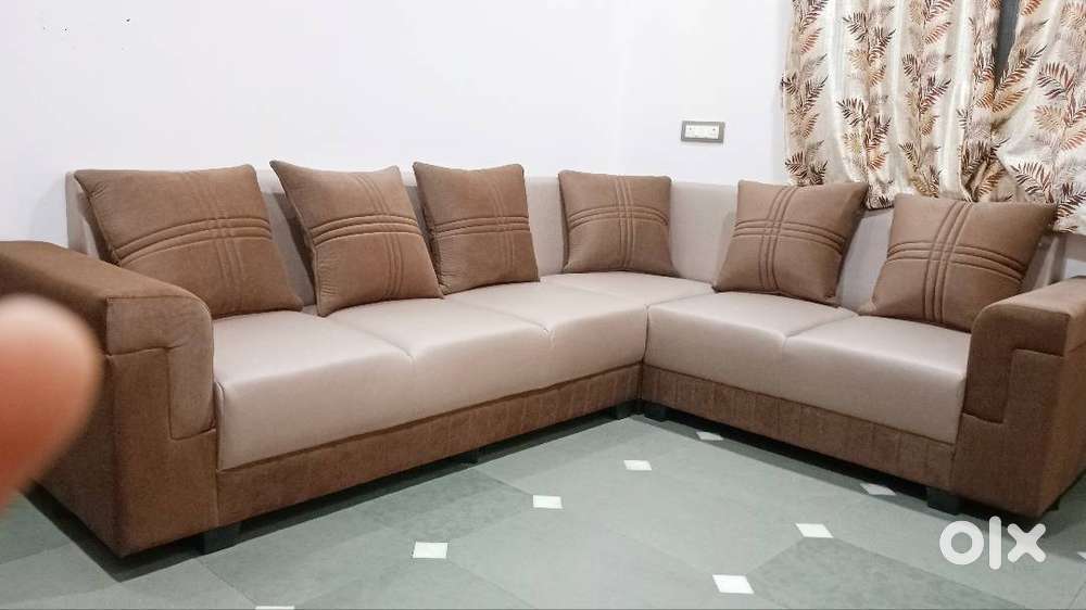 silvassa Stylish L-Shape Corner Sofa Set – 6 Seater