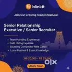 Senior Relationship Executive / Senior Recruiter