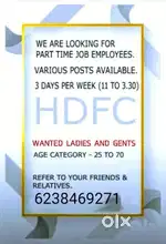 JOB VACANCY IN HDFC