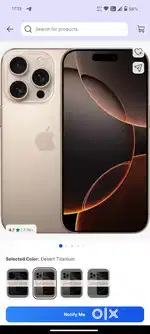 iPhone 16 pro 128gb Gold Indian sealed pack