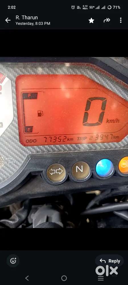 PulsPulser 150
2020 model
77,000 kms
60,000/- price 
50% tyres
