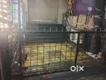 Counter space for fastfood stall, outside of the shop