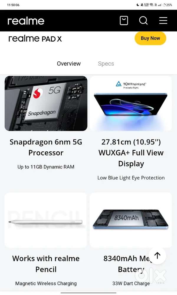 Realme PadX 5G.
