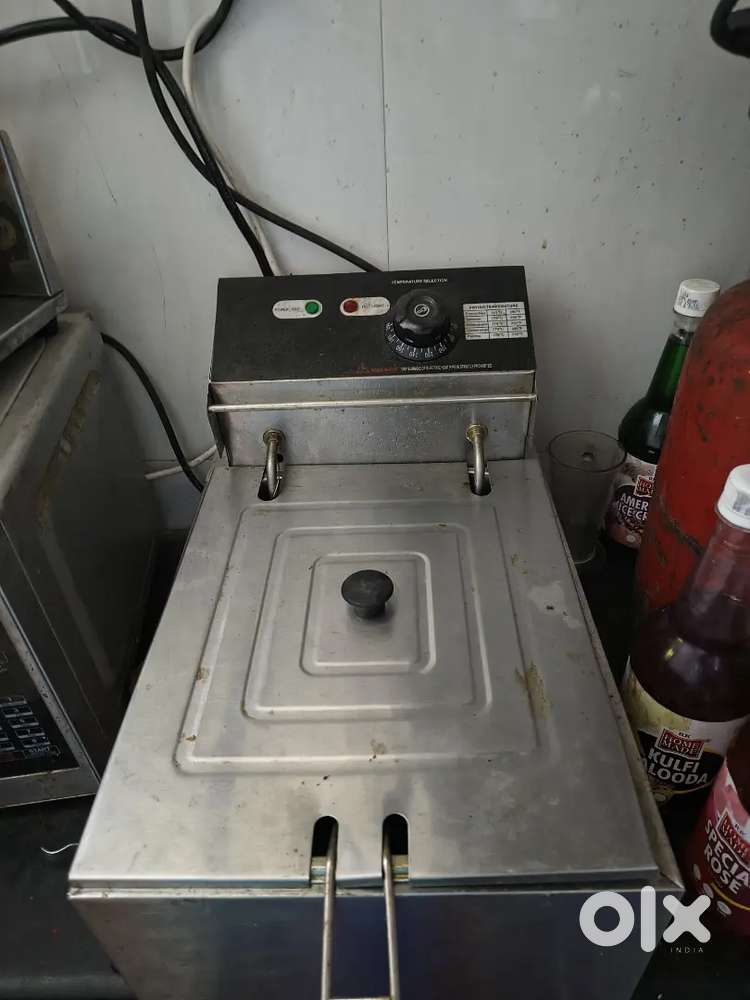 1) Deep fryer 2) Ice Box 3) Cold Coffee Glass