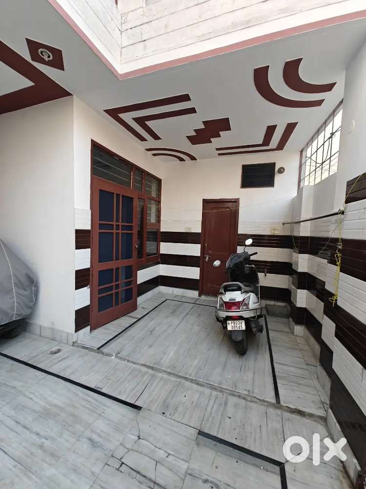 New colored Two room set on ground floore with ac and bed and almera