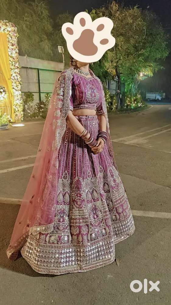Heavy work wedding lehenga