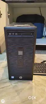 HP Branded Desktop with Lenovo 20 Inch LCD Monitor.
