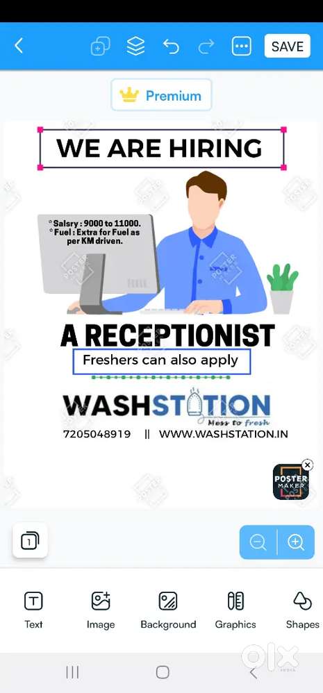WASHSTATION–Premium Laundry(Cuttack)Hiring: Receptionist & DeliveryBoy