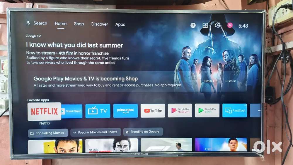AMSTRAD 43 4k ultra HD Android tv