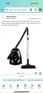 AmazonBasics Vacuum Cleaner