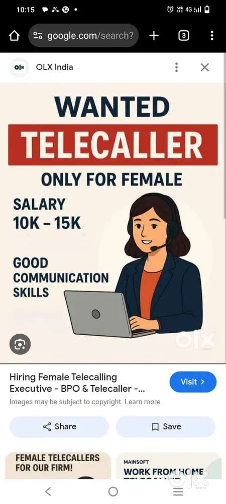 Female tellcallers no target based