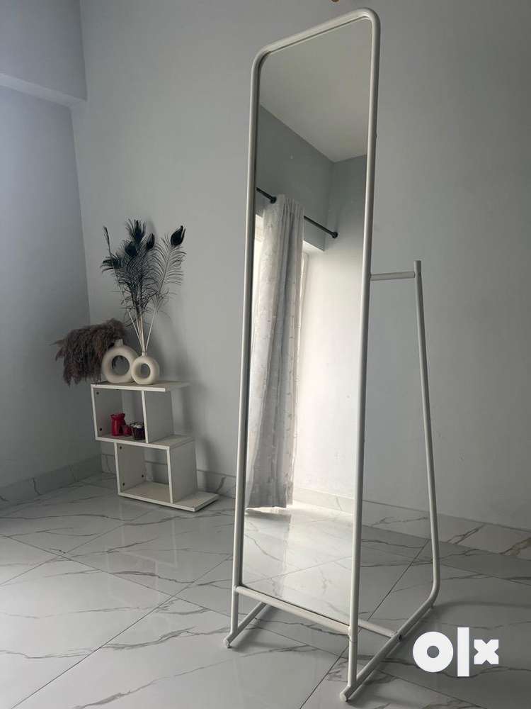 Standing Mirror, White, 48x160 cm (18 7/8×63)