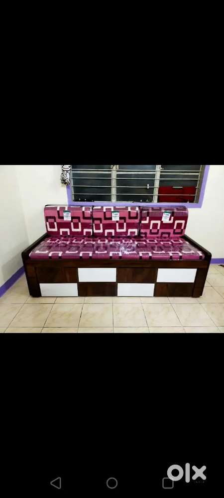 Sofa cum bed with bigger size available