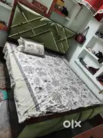 King Size Bed, With Head rest ( 6 month old)