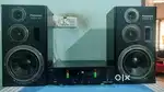 LM3886 ic Hi Fi stereo amplifier with Vintage 3 way Box