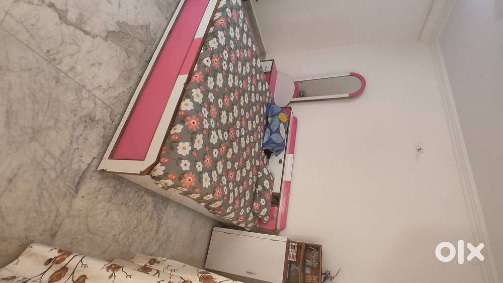 Bedroom set  Double bed with big storage  Dressing table  Mini wardrob