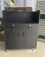 All new condition heavy wooden Cash counter podeum