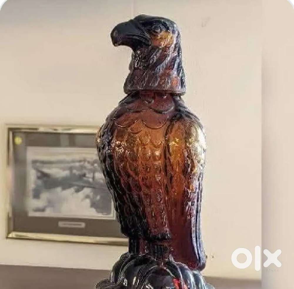 Antique vintage eagle bottle brown color