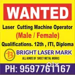 Laser cutting & marking  operator work