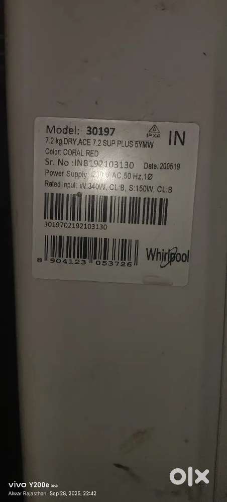 Washing machine Good condition