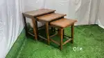 Brand new pure teak wood side table 3 PC